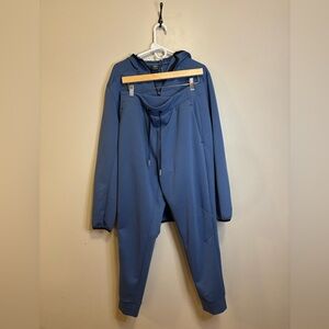 Men’s Athletic Works Blue Zip-Up Jacket + pants track suit set